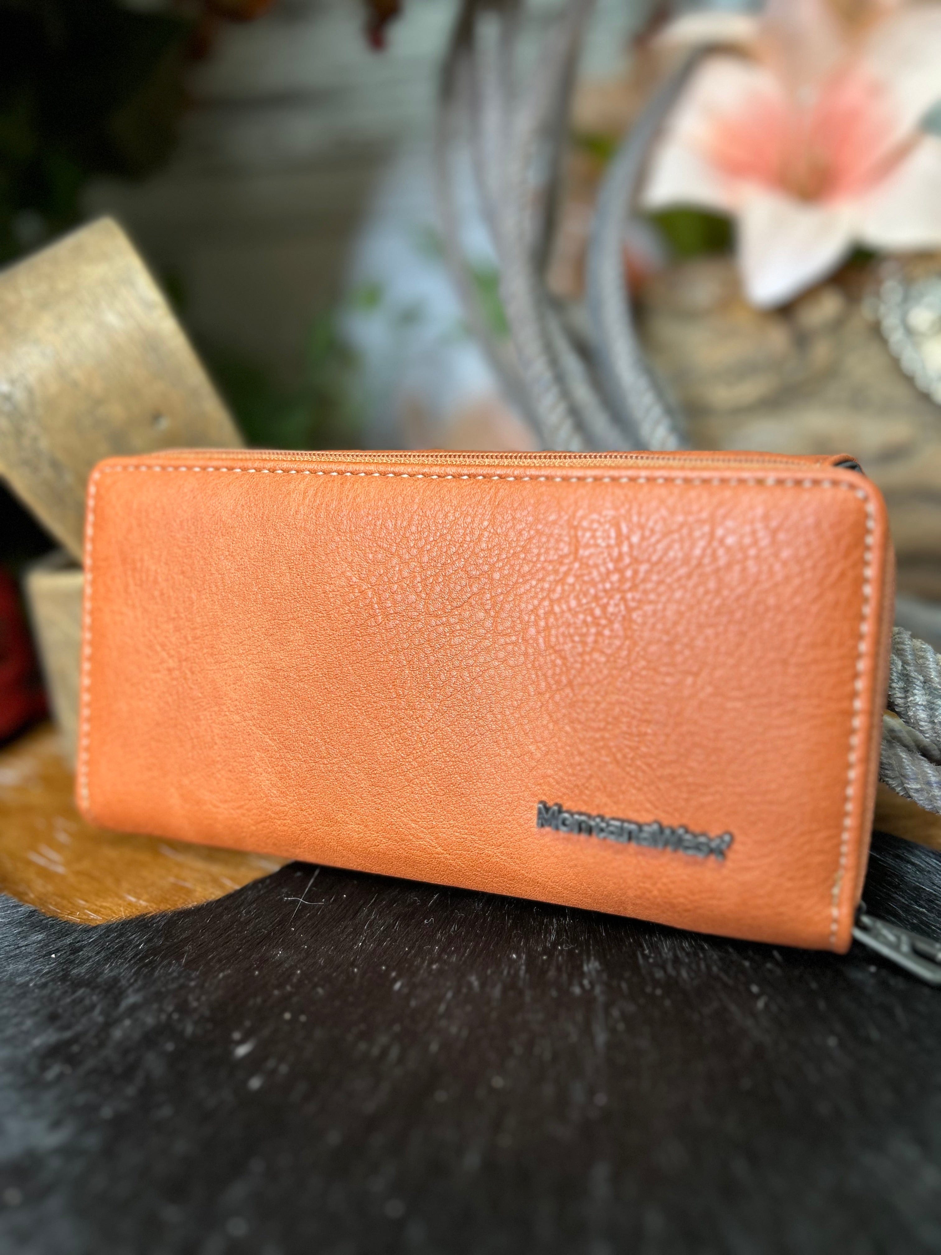 MW Cut out wallet - Orange - Henderson's Western Store