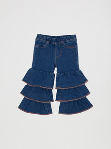 Load image into Gallery viewer, Wrangler Baby Tiered Flare Jeans