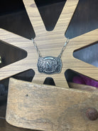 Western Buckle Initial Necklace ~ N - Henderson's Western Store
