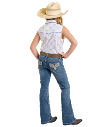 Load image into Gallery viewer, Aztec Embroidered Jeans by Rock &amp; Roll - Henderson&#39;s Western Store