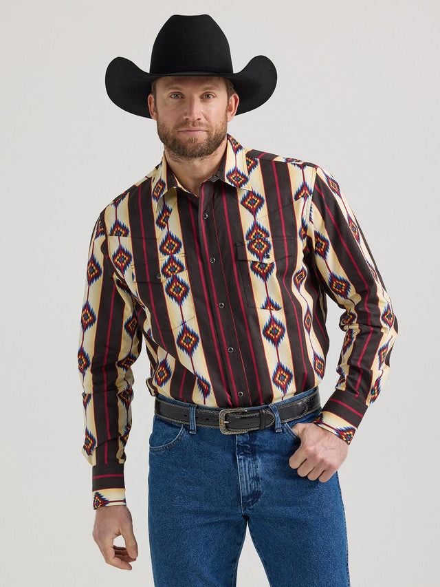 Checotah Western Shirt by Wrangler ~ Black