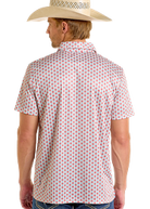 Men's Rock & Roll Polo Shirt ~ Natural - Henderson's Western Store