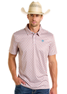 Men's Rock & Roll Polo Shirt ~ Natural - Henderson's Western Store