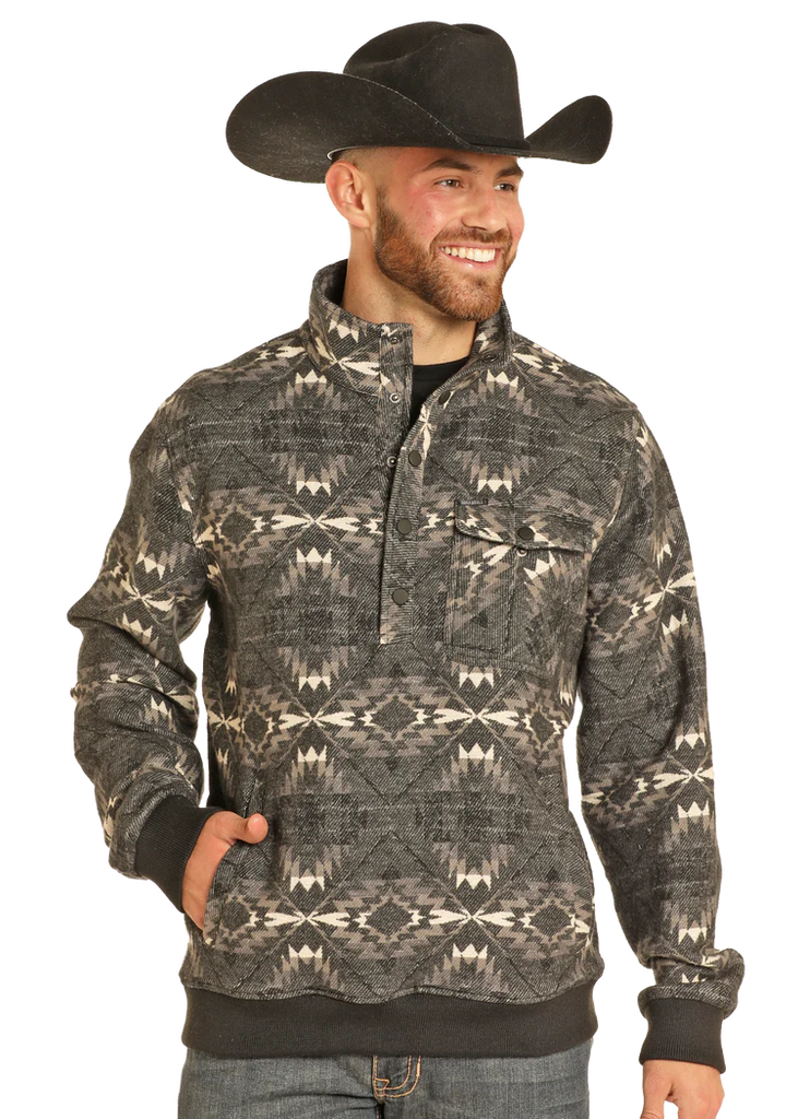 Jacquard Bomber Pullover by Rock & Roll