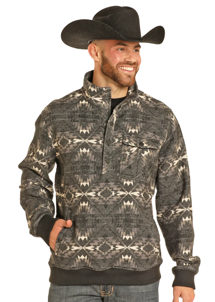 Jacquard Bomber Pullover by Rock & Roll