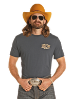 Dale Brisby Dale Rodeo Time Tee ~ Navy - Henderson's Western Store