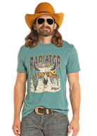 Dale Brisby Radiator Ranch Tee ~ Teal - Henderson's Western Store