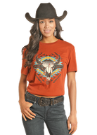 Cow Skull Graphic Tee by Rock & Roll - Henderson's Western Store