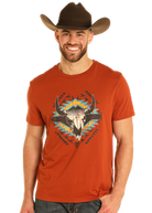 Cow Skull Graphic Tee by Rock & Roll - Henderson's Western Store