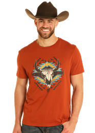 Cow Skull Graphic Tee by Rock & Roll - Henderson's Western Store