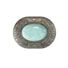 Blazin Roxx Belt Buckle ~ Turquoise Stone - Henderson's Western Store