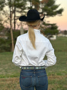 RHC Solid Button Down ~ White - Henderson's Western Store