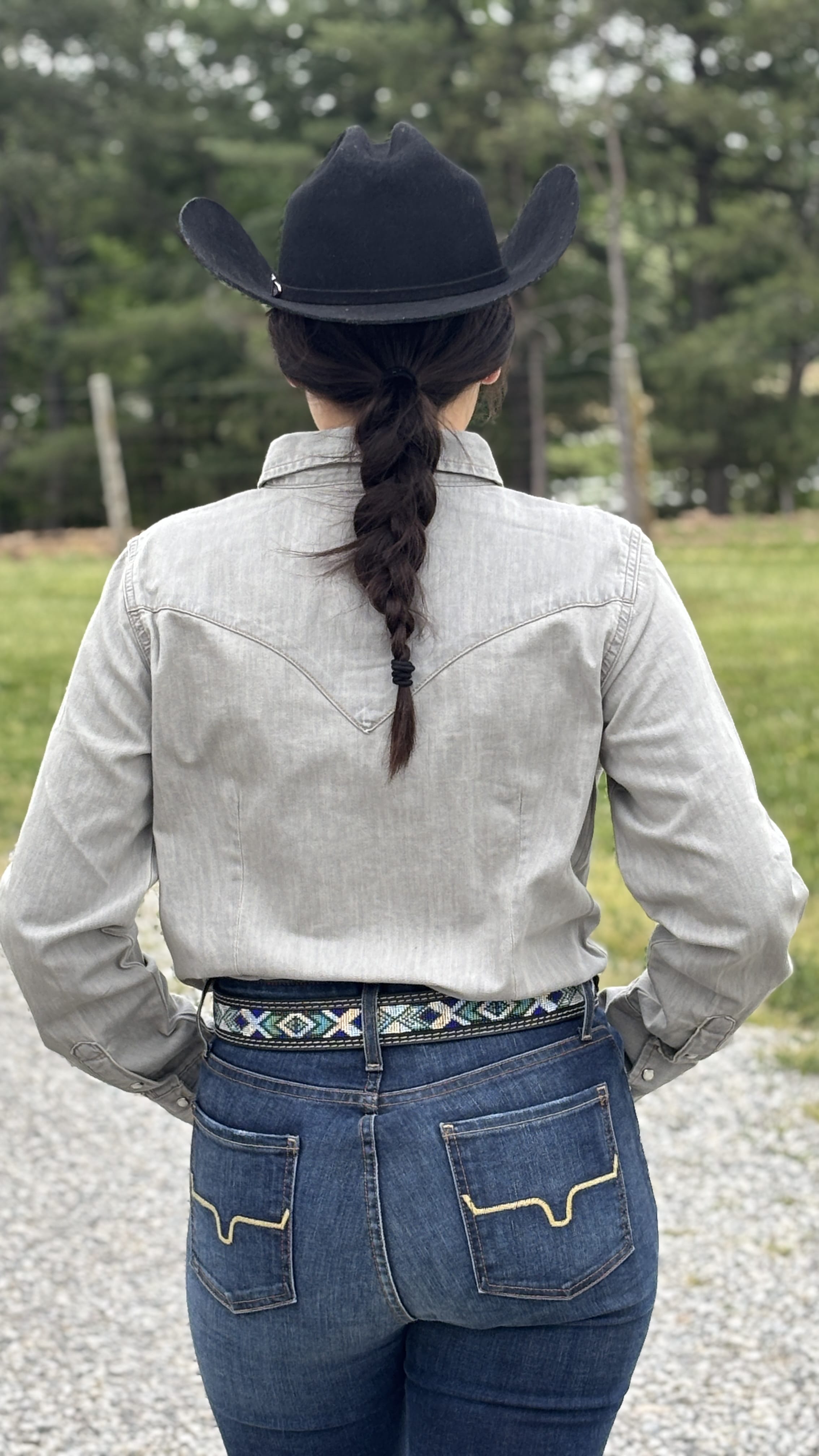 Wrangler Western Snap Work Denim Shirt - Henderson's Western Store