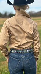 RHC Solid Button Down ~ Tan - Henderson's Western Store