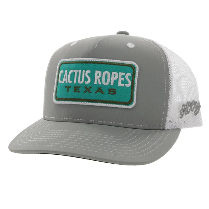 Cactus Rose Cap ~ Grey/White - Henderson's Western Store