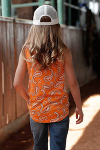 Load image into Gallery viewer, Cruel Girl Tank ~ Orange - Henderson&#39;s Western Store