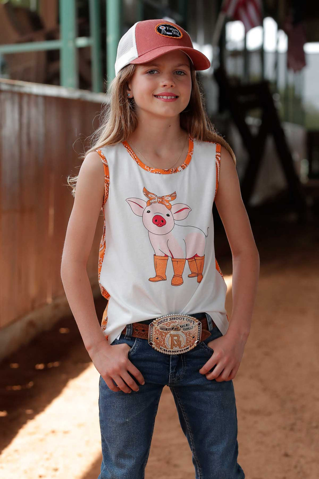 Cruel Girl Tank ~ Orange - Henderson's Western Store