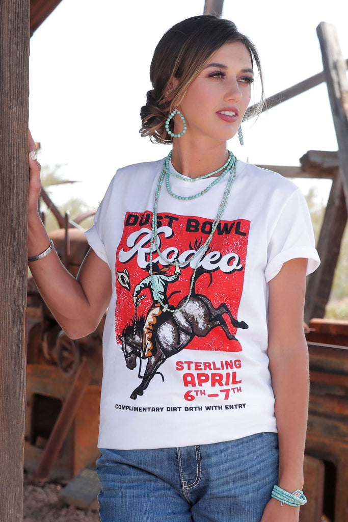 Ladies Dust Bowl Rodeo Tee by Cinch - Henderson's Western Store