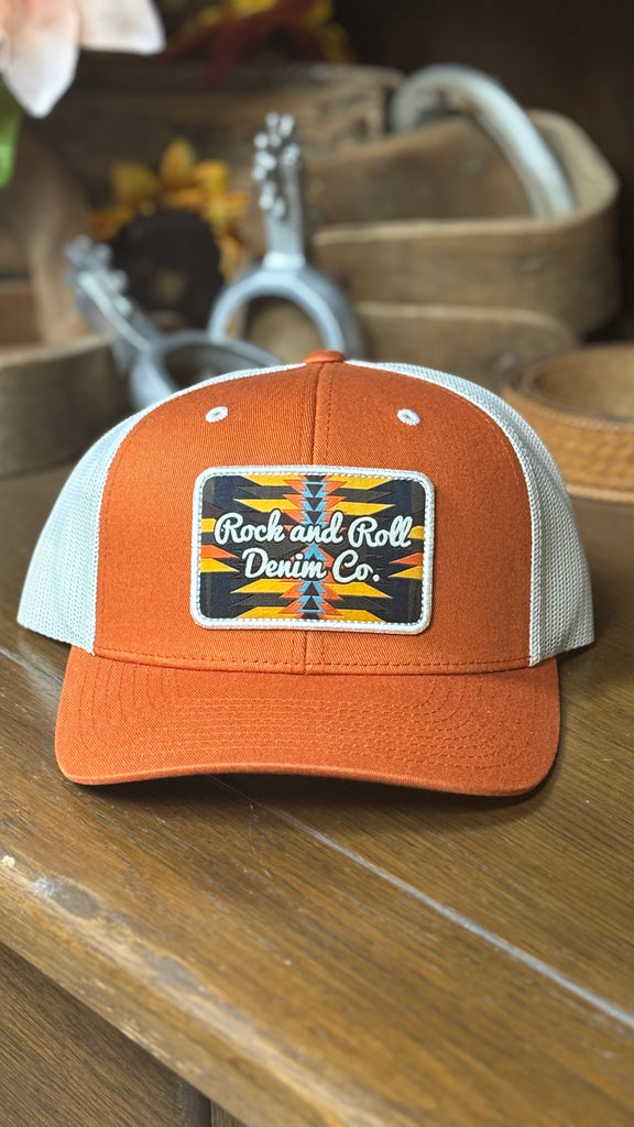 Rock & Roll Trucker Cap ~ Orange