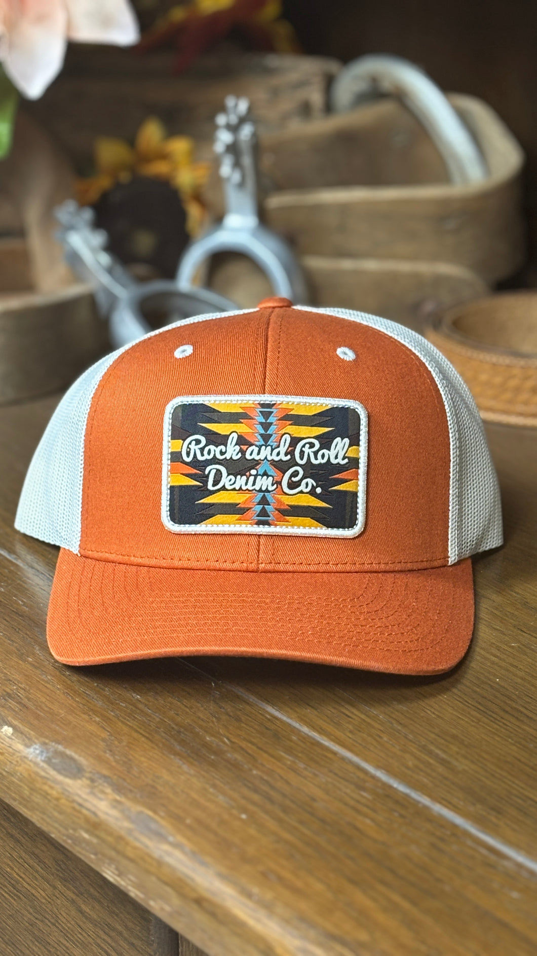 Rock & Roll Trucker Cap ~ Orange