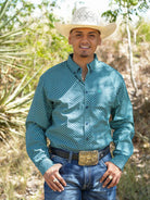 CueroLine Western Shirt ~ Dark Green - Henderson's Western Store
