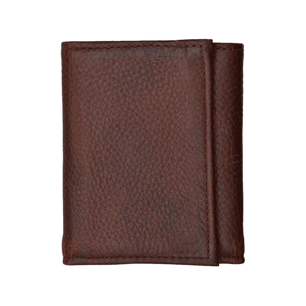 Pebbled Leather Trifold Wallet - Henderson's Western Store