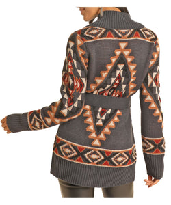 Load image into Gallery viewer, Aztec Robe Cardigan by Powder River