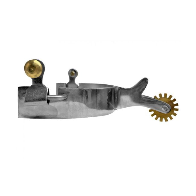 SS Lightweight Spurs W/Brass Rowels - Henderson's Western Store