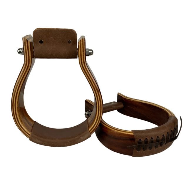 Mahogany Oxbow Stirrups - Henderson's Western Store