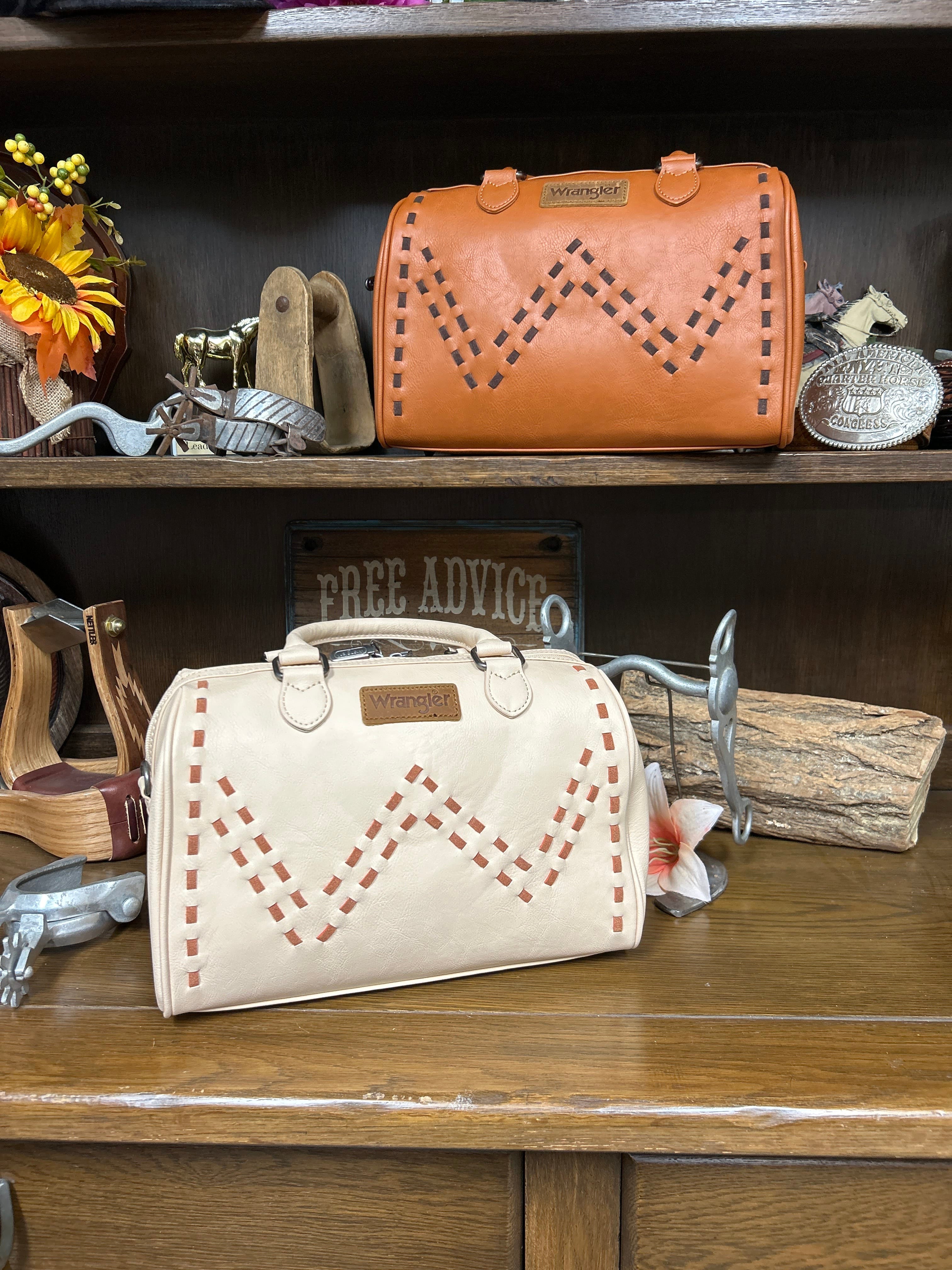 Wrangler Stitch Barrel Satchel/Crossbody - Henderson's Western Store