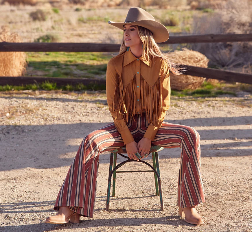 Lainey Wilson Fringe Shirt by Wrangler X - Henderson's Western Store