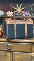 Tooled Leather Pet Carrier ~ Tan - Henderson's Western Store