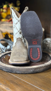 Load image into Gallery viewer, Youth Top Hand Boots by Twisted X ~ White