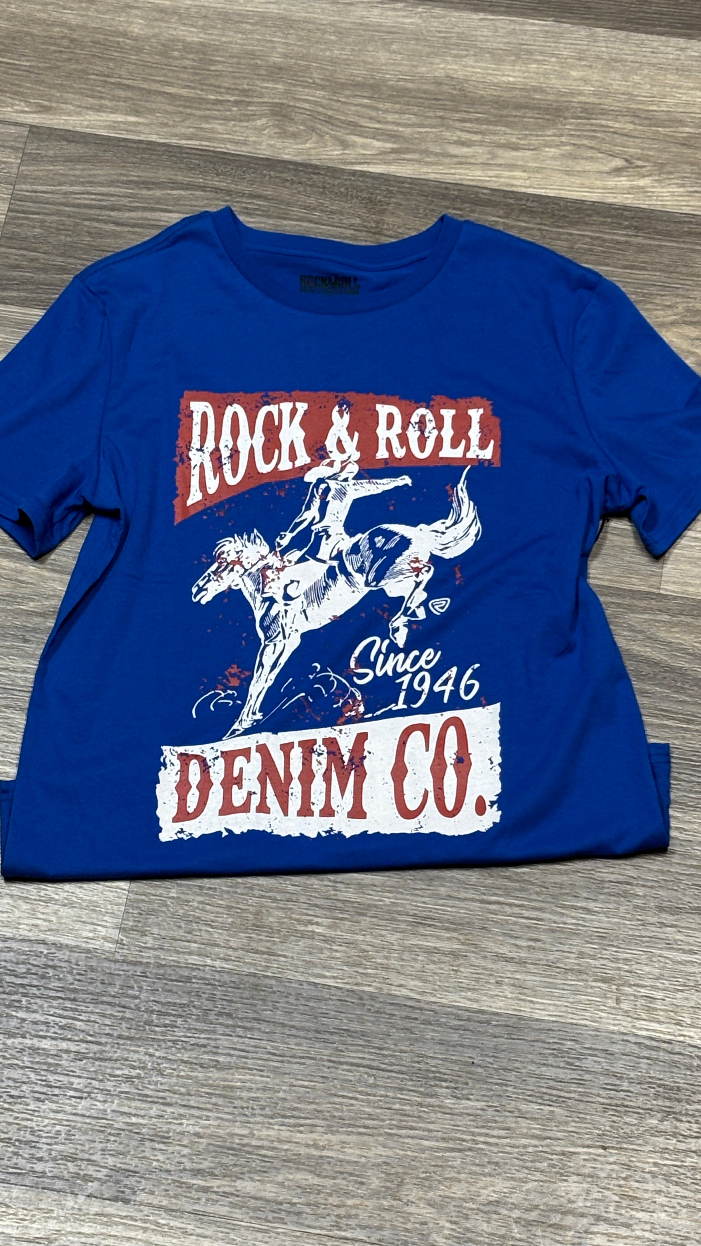 Bucking Bronco Tee by Rock & Roll - Henderson's Western Store