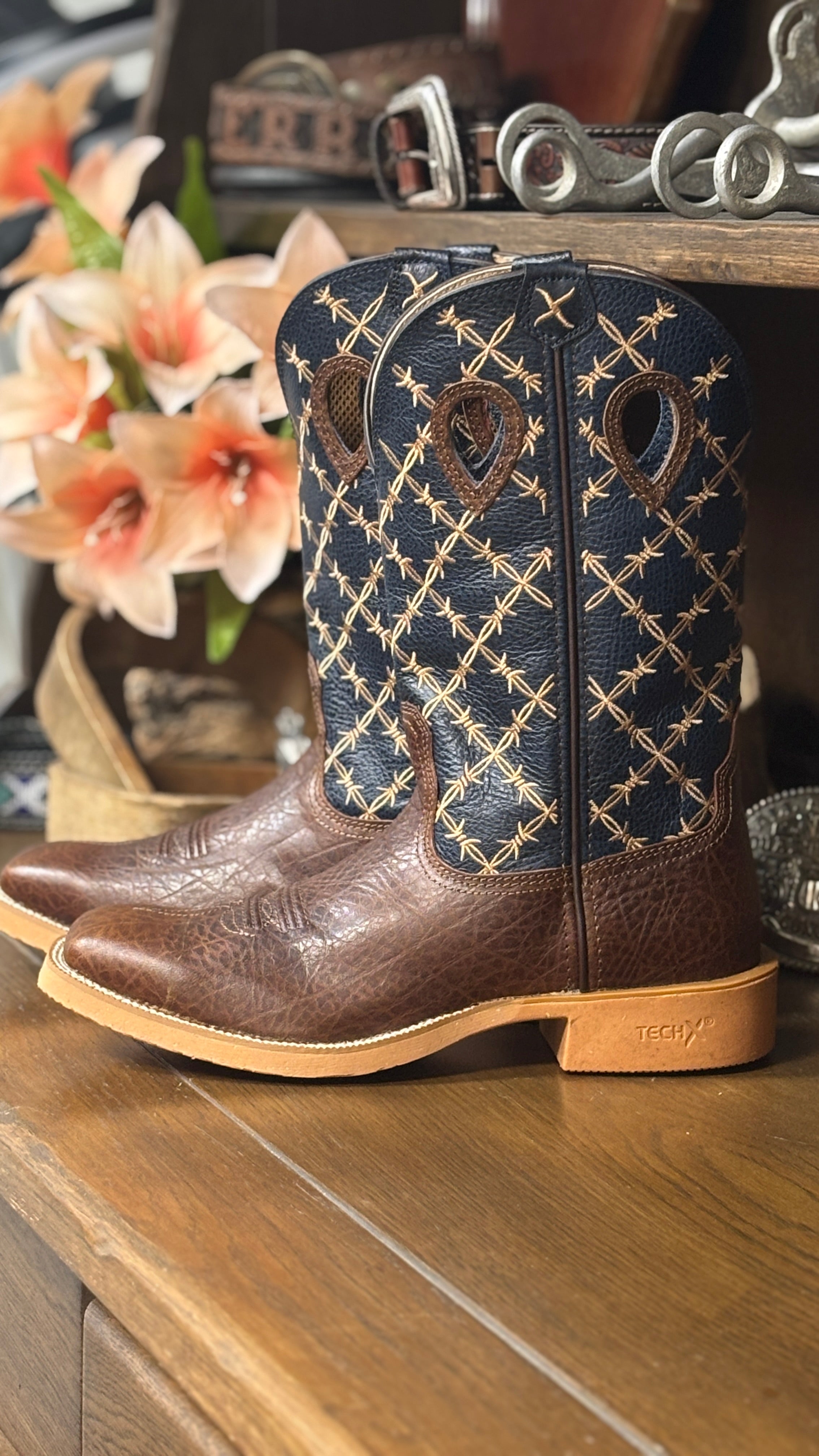 Tech X Boot by Twisted X ~ Navy - Henderson's Western Store