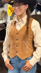 Rock & Roll Cowgirl Embroidered Vest - Henderson's Western Store