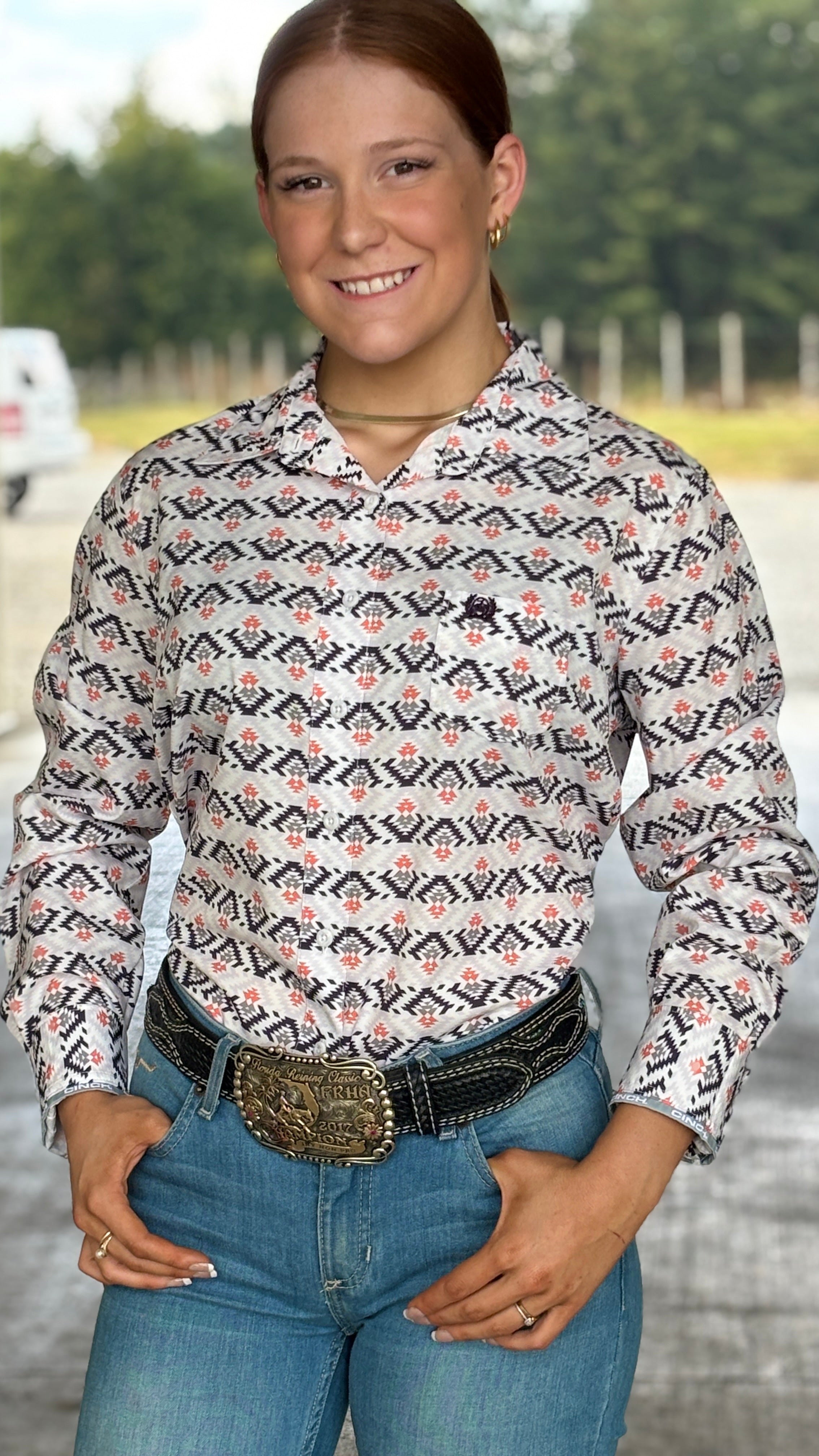 Ladies Cinch Arenaflex ~ Southwest Print - Henderson's Western Store