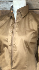 RHC Sateen Concealed Zipper Show Shirt - Brown - Henderson's Western Store