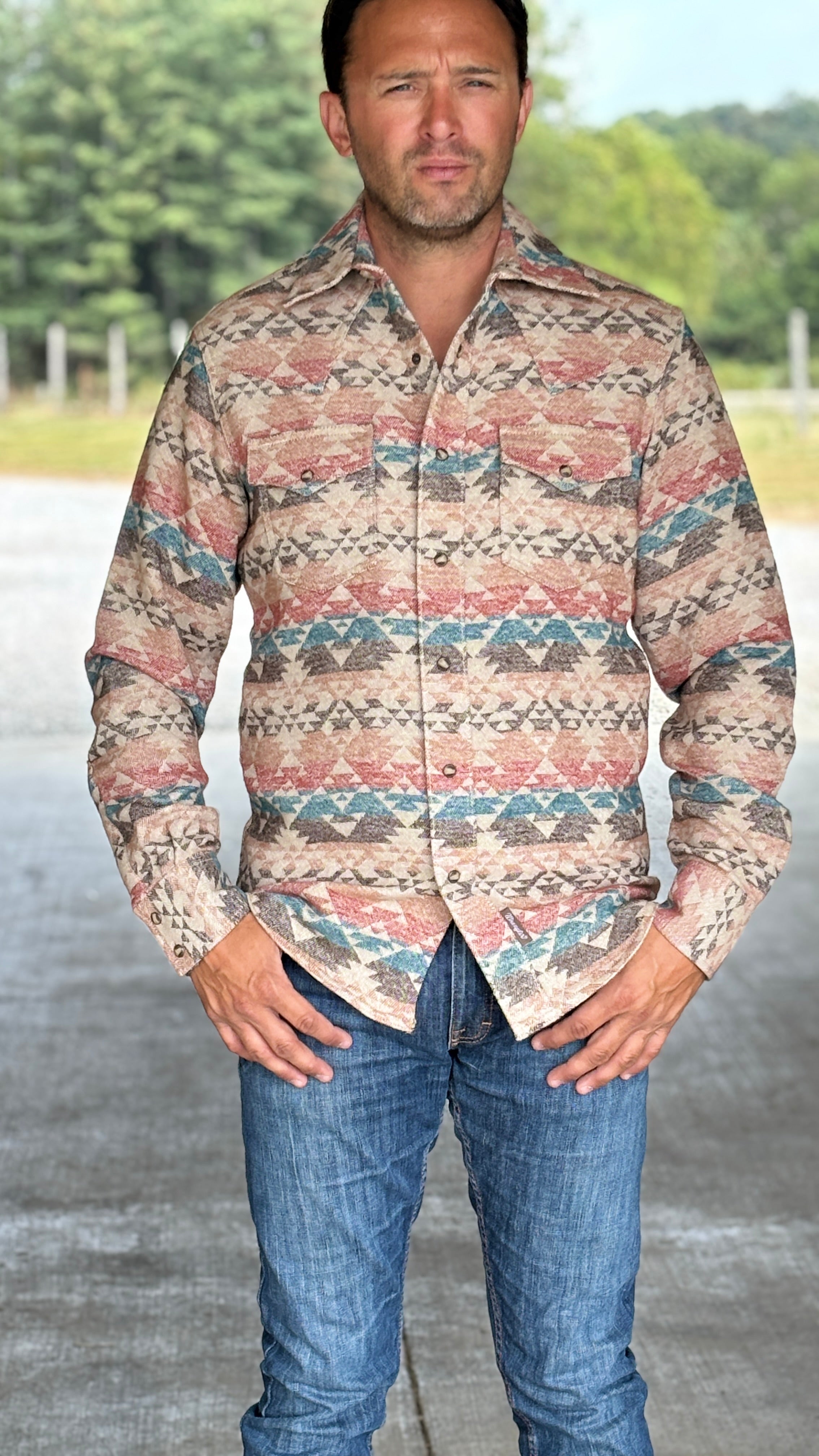 Wrangler Retro Jacquard Jacket - Henderson's Western Store