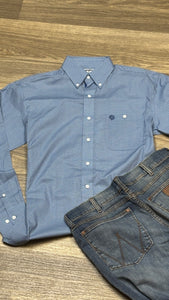 Load image into Gallery viewer, George Strait Shirt by Wrangler ~ Dusty Blue