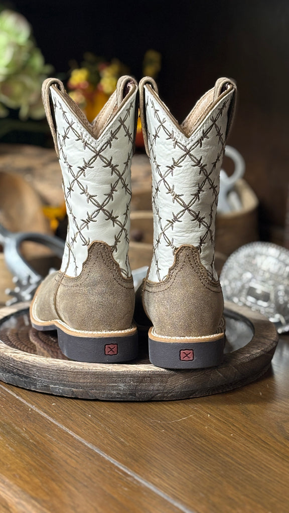Youth Top Hand Boots by Twisted X ~ White