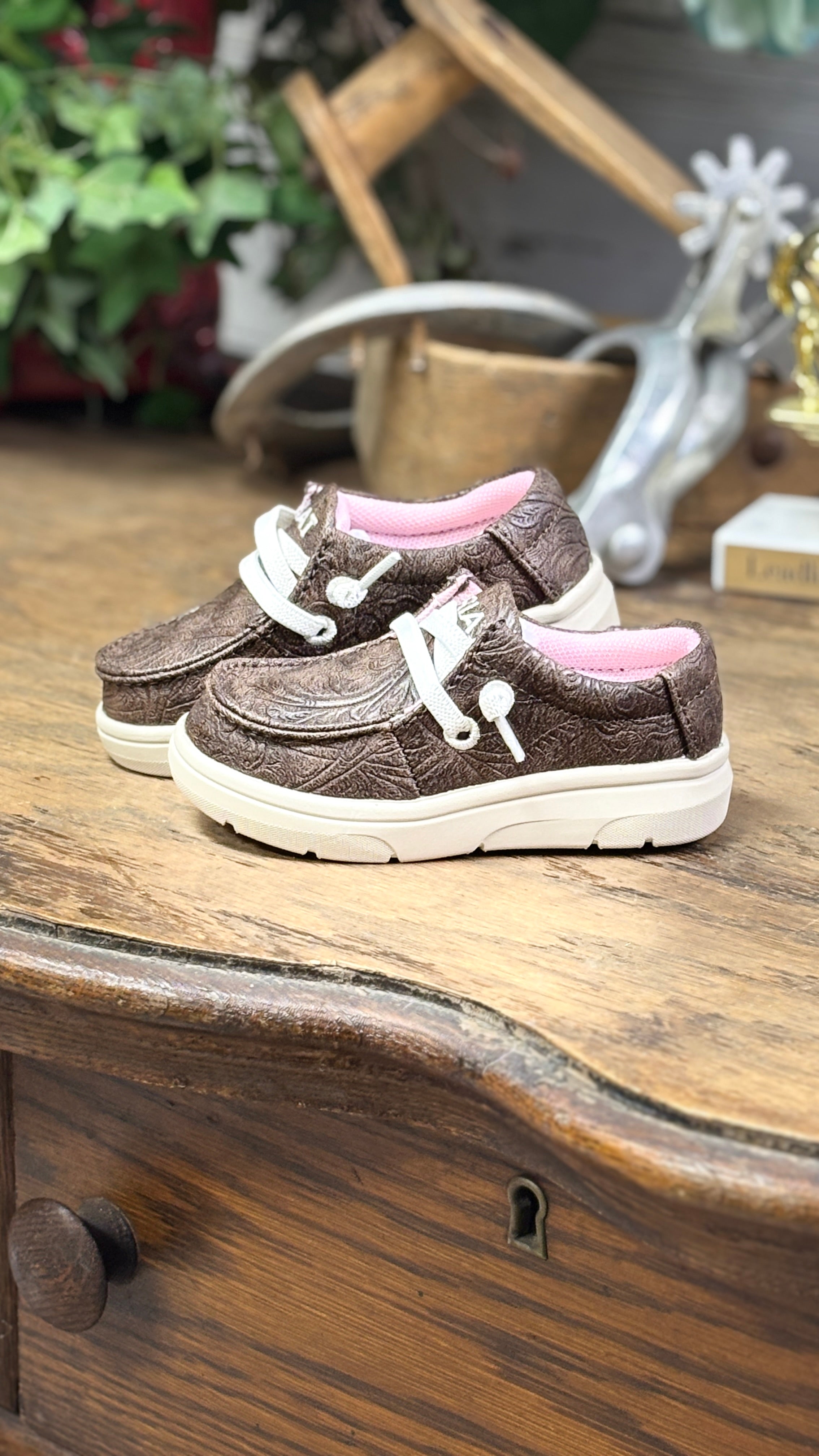 Ariat Lil' Stompers Casual Boots ~ Floral - Henderson's Western Store