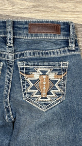 Load image into Gallery viewer, Steer Head Embroidered Jeans by Rock &amp; Roll