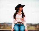 Satin Pullover Button Up by Cowgirl Tuff ~ Pink Champagne - Henderson's Western Store