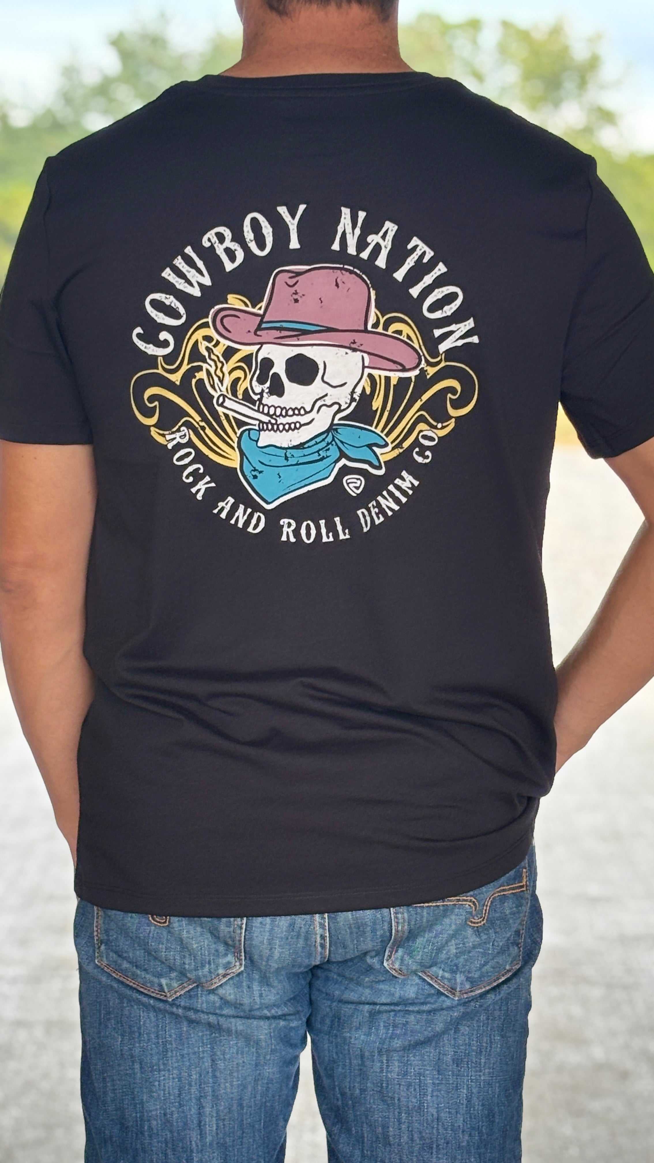Black Skull Tee by Rock & Roll - Henderson's Western Store