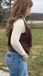 Soft Knit Lace High Neck Layering Top - Henderson's Western Store
