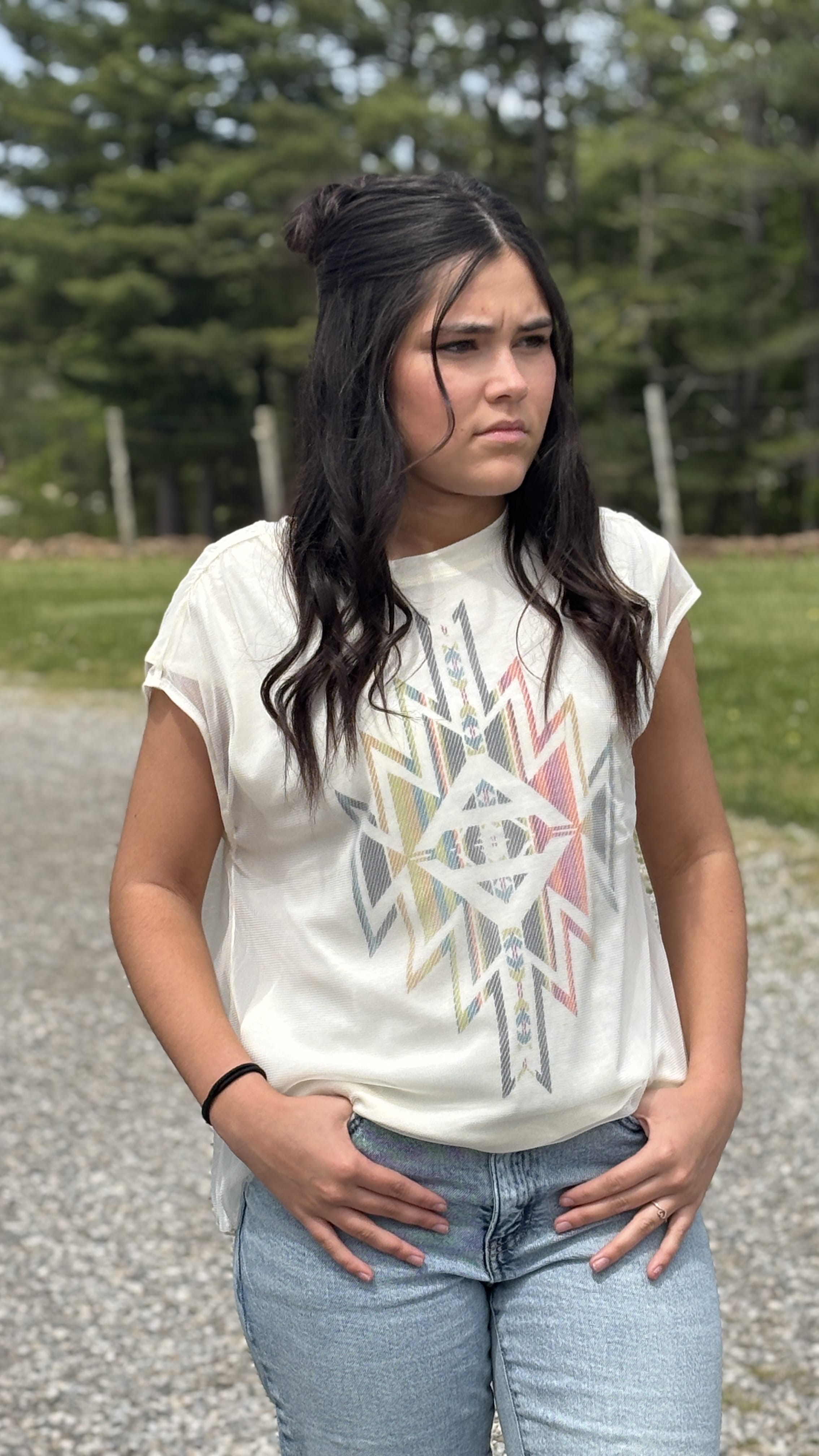 Mesh Knit Sleeveless Top by Cruel Girl - Henderson's Western Store