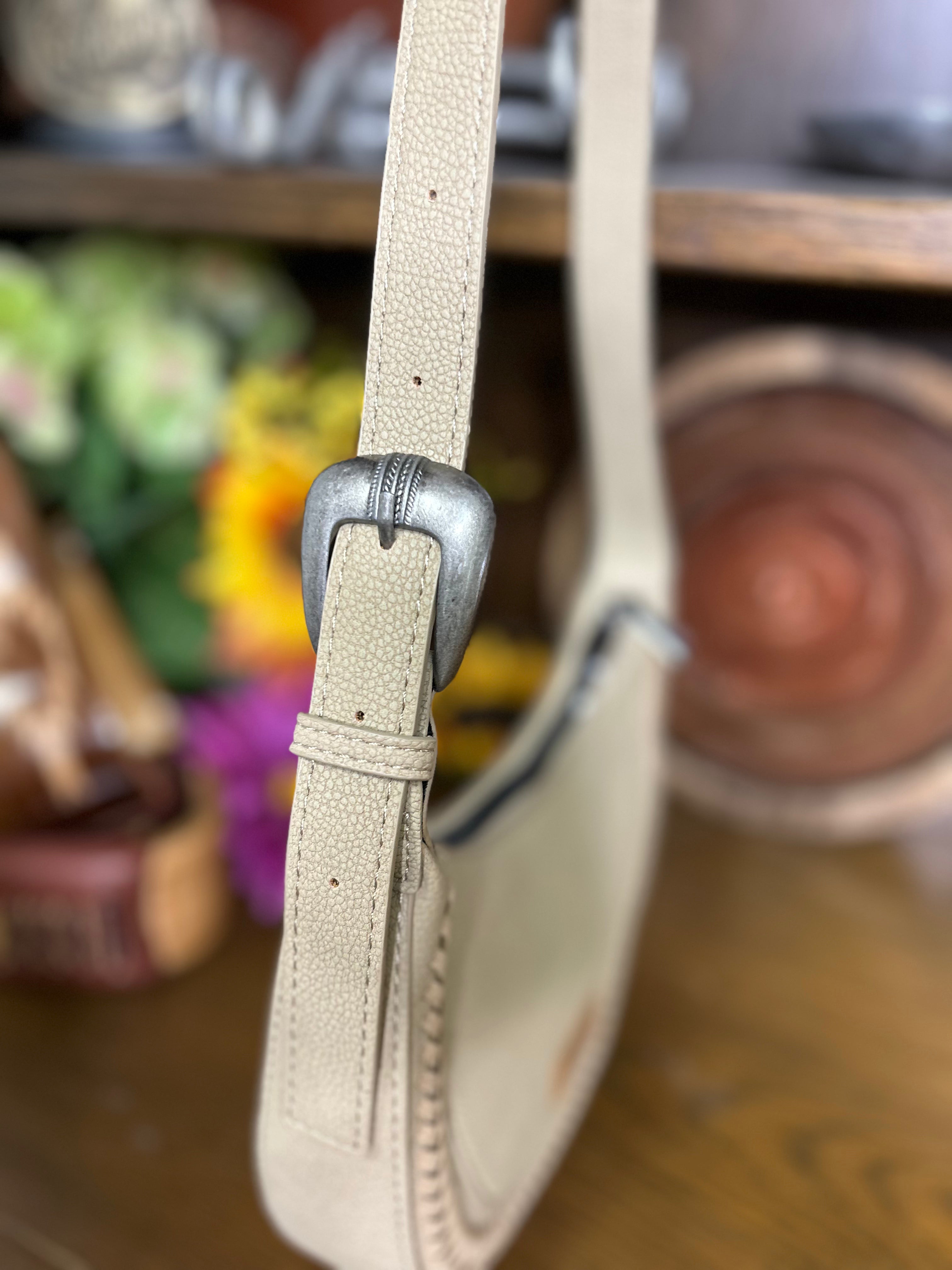 Wrangler Whipstitch Crescent Crossbody ~ Tan - Henderson's Western Store