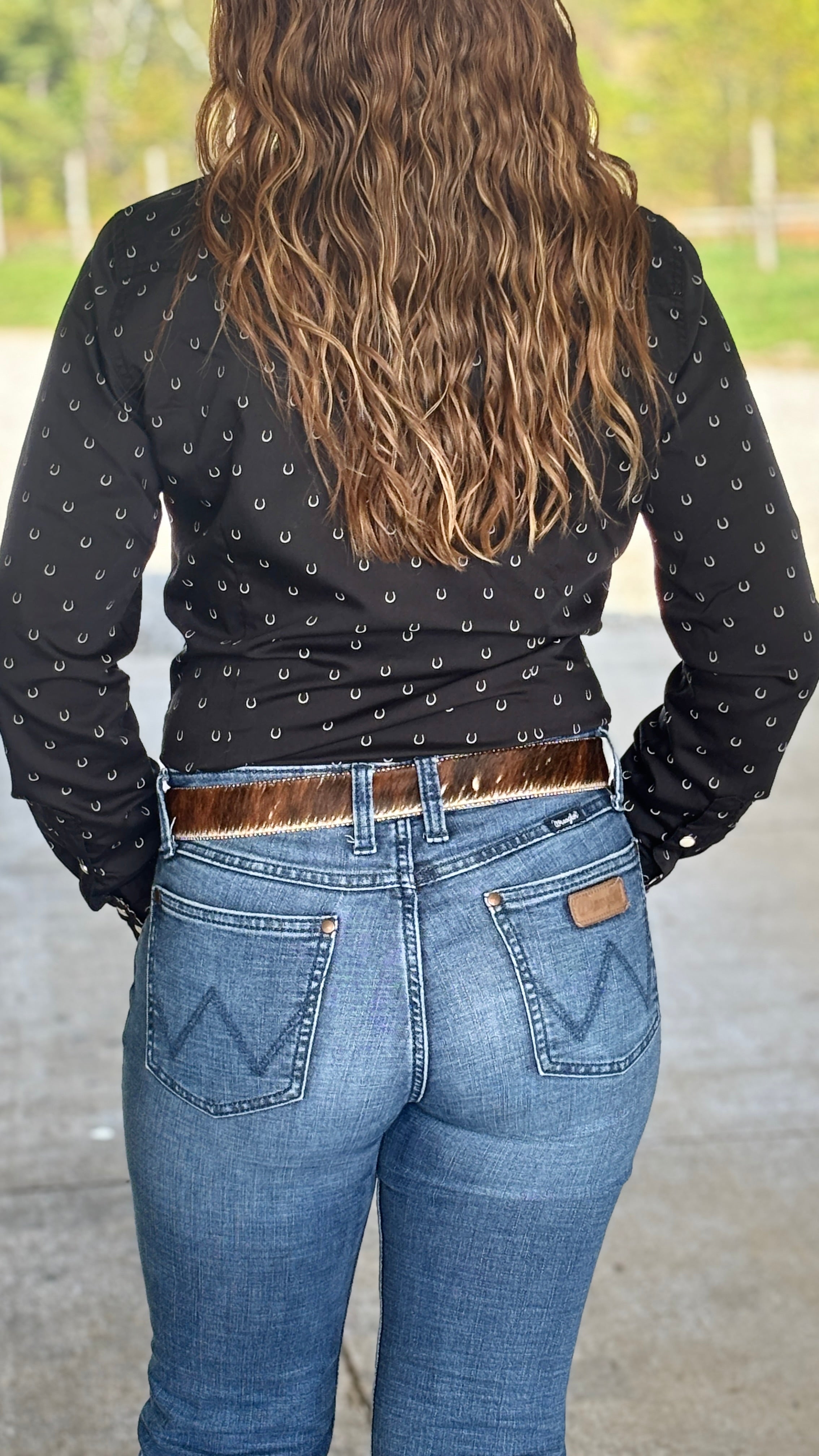 Wrangler Retro Western Snap ~ Black - Henderson's Western Store