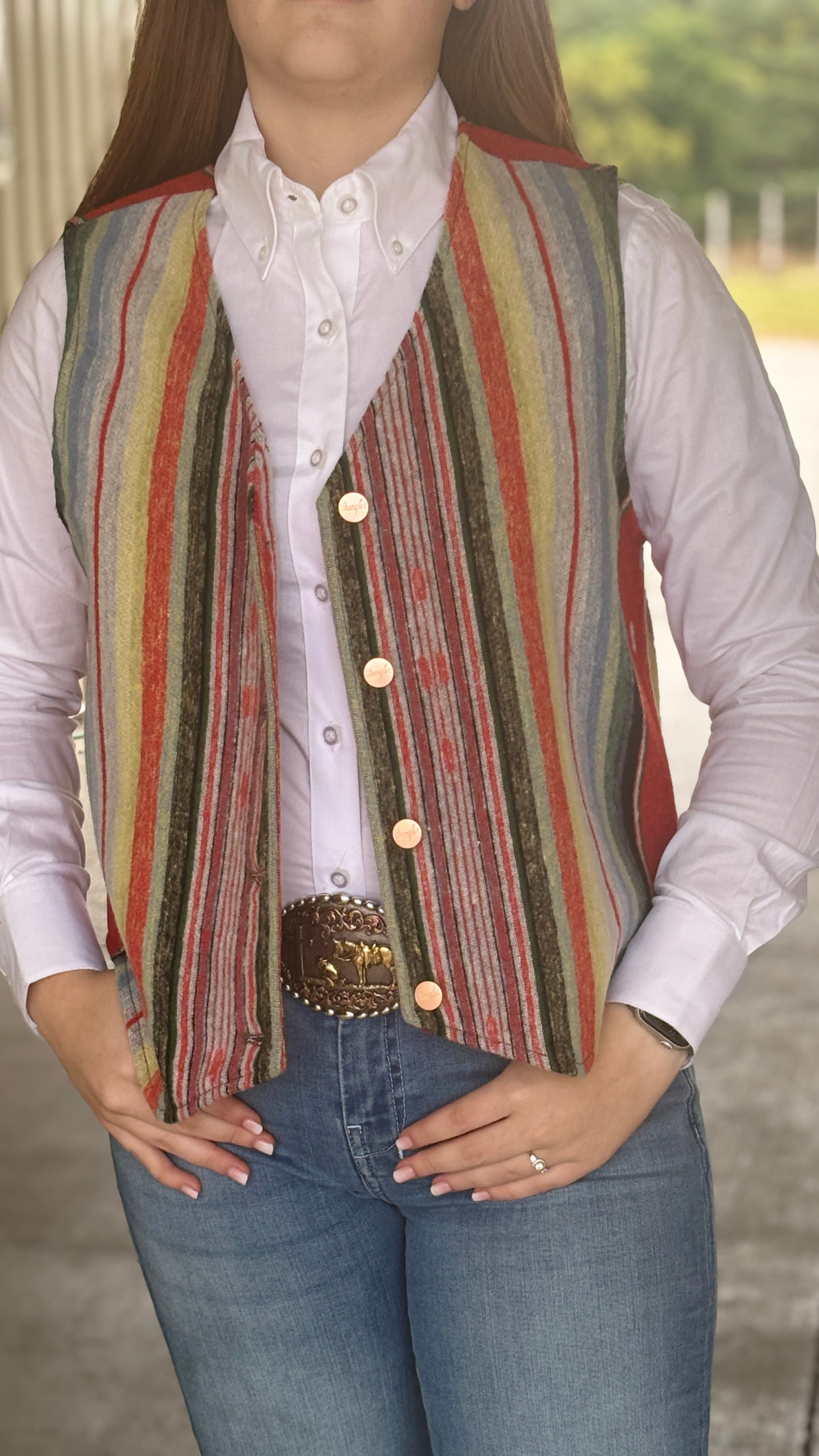 Lainey Wilson Rodeo Ben Jacquard Vest by Wrangler X - Henderson's Western Store